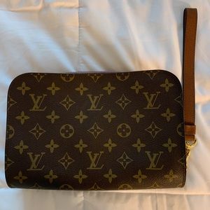 Vintage Leather Louis Vuitton Orsay Wristlet Bag